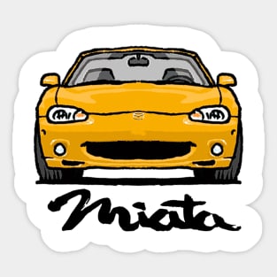 MX5 Miata NB Yellow Sticker